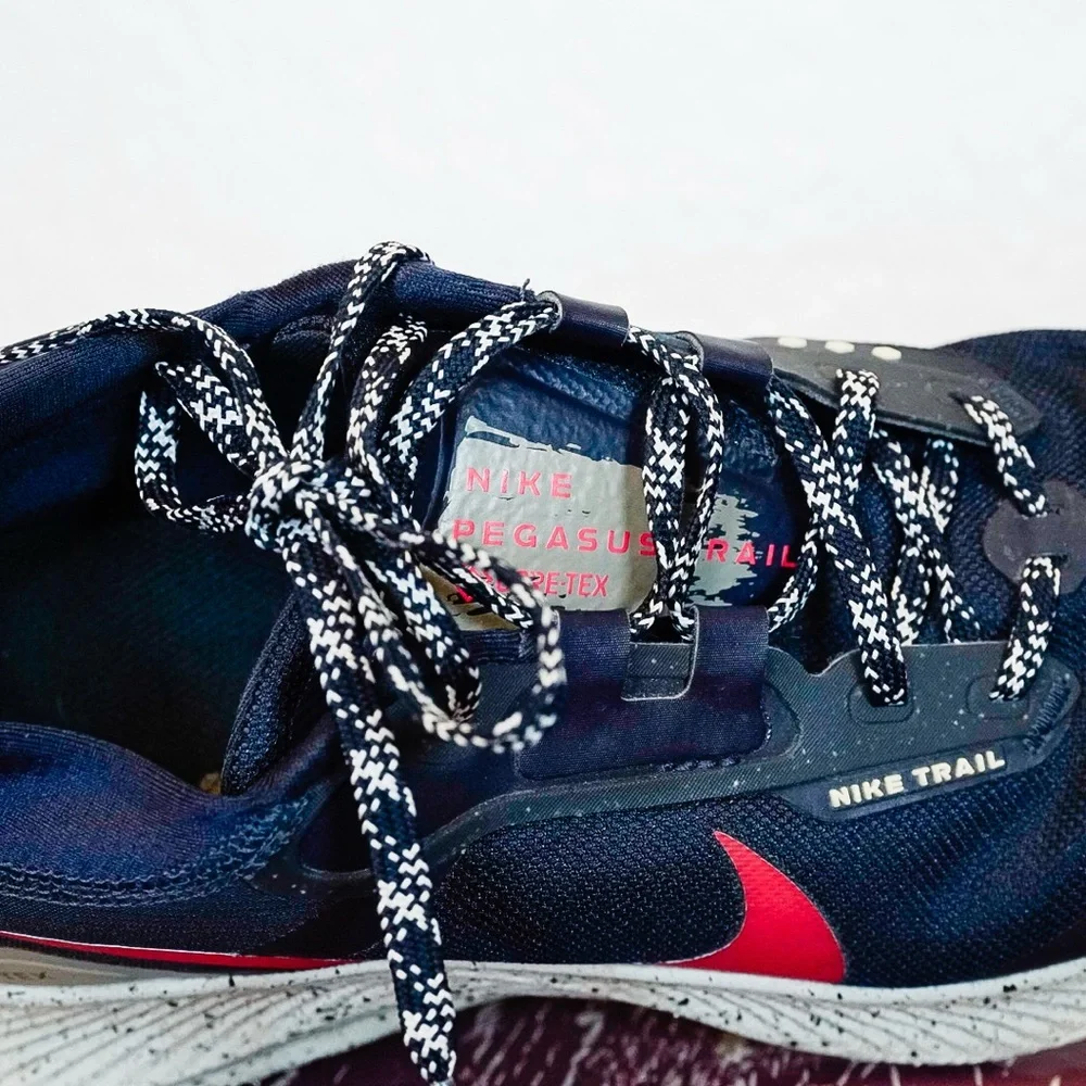 Nike Air Zoom Pegasus Trail 3 GORE-TEX Trail Running Shoes | Obsidian Siren Red - Picture 7 of 7